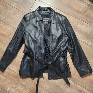 Leather Limited jacket with Thermo insert.